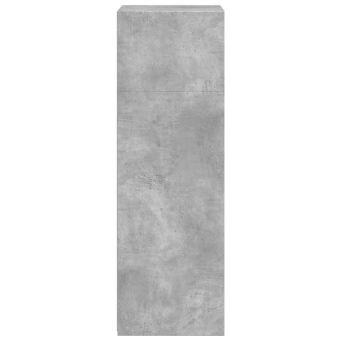 Dulap înalt, gri beton, 50x41x124 cm, lemn prelucrat - WALTI WALTI
