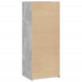 Dulap înalt, gri beton, 50x41x124 cm, lemn prelucrat - WALTI WALTI
