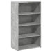 Dulap înalt, gri beton, 70x41x124 cm, lemn prelucrat - WALTI WALTI