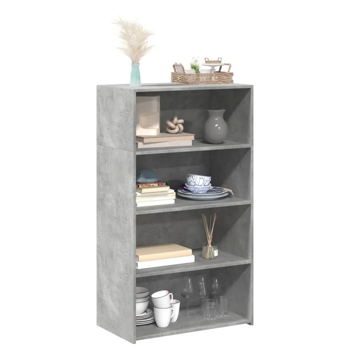 Dulap înalt, gri beton, 70x41x124 cm, lemn prelucrat - WALTI WALTI