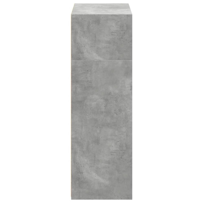 Dulap înalt, gri beton, 70x41x124 cm, lemn prelucrat - WALTI WALTI