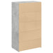 Dulap înalt, gri beton, 70x41x124 cm, lemn prelucrat - WALTI WALTI