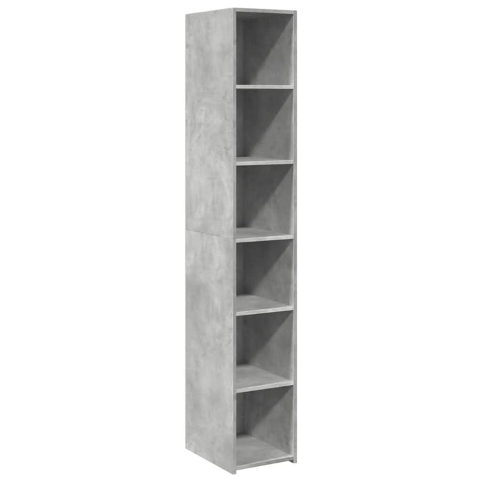 Dulap înalt, gri beton, 30x41x185 cm, lemn prelucrat - WALTI WALTI