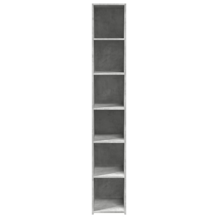 Dulap înalt, gri beton, 30x41x185 cm, lemn prelucrat - WALTI WALTI