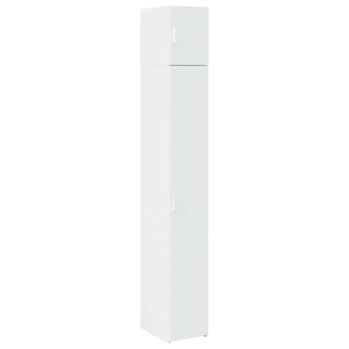 Dulap depozitare slim alb 30x42,5x225 cm lemn prelucrat - WALTI WALTI
