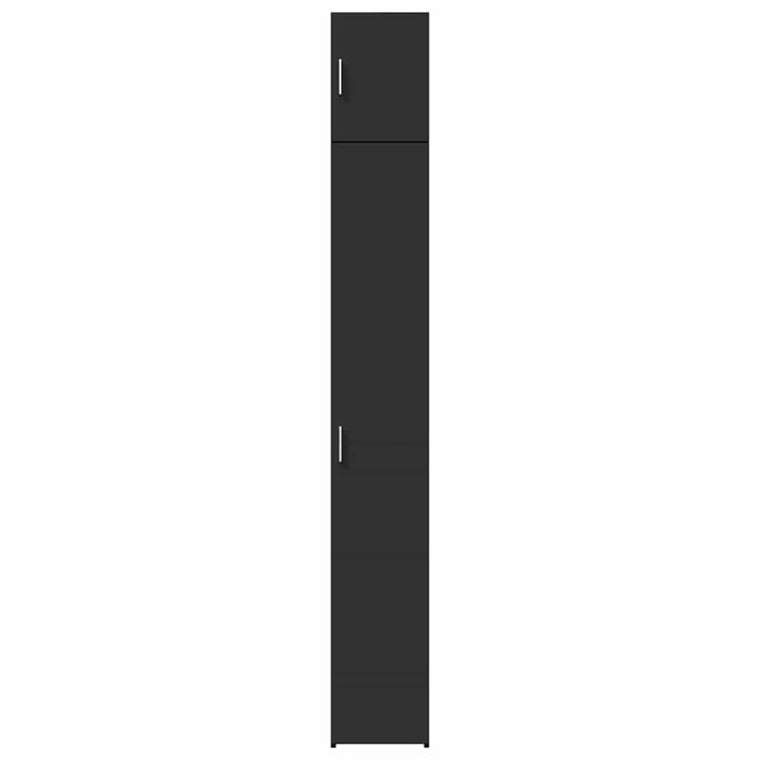Dulap depozitare slim negru 30x42,5x225 cm lemn prelucrat WALTI