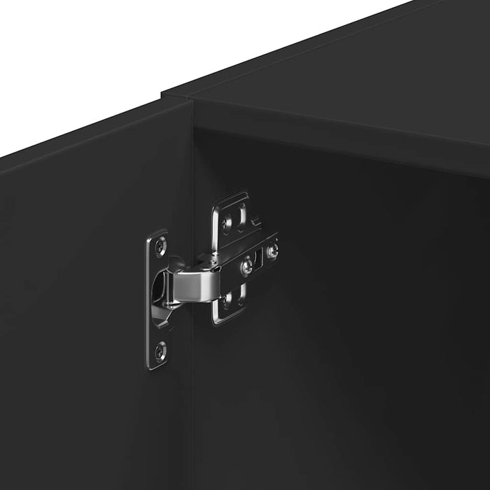 Dulap depozitare slim negru 30x42,5x225 cm lemn prelucrat WALTI
