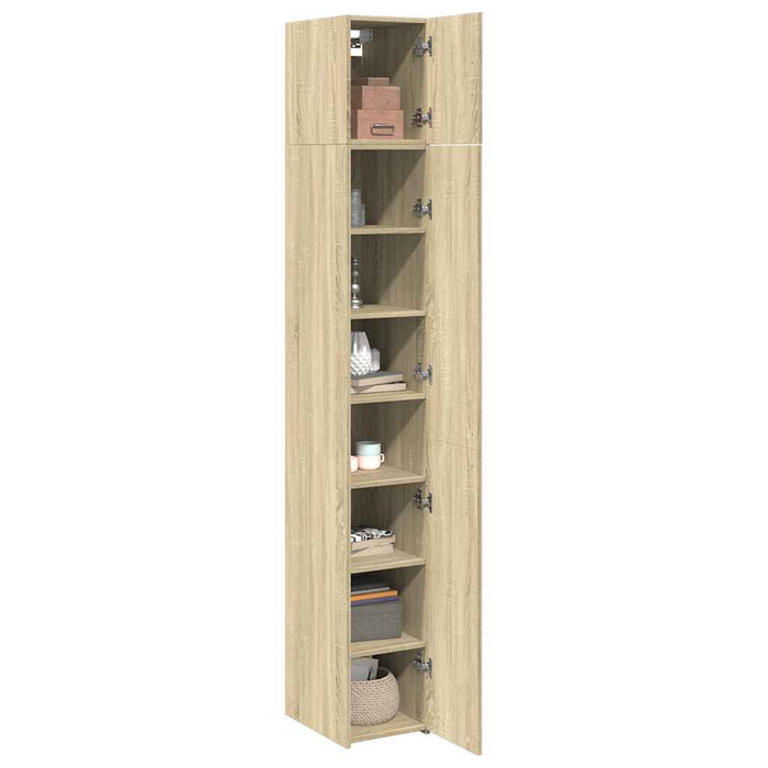 Dulap depozitare slim stejar sonoma 30x42,5x225cm lemn compozit - WALTI WALTI