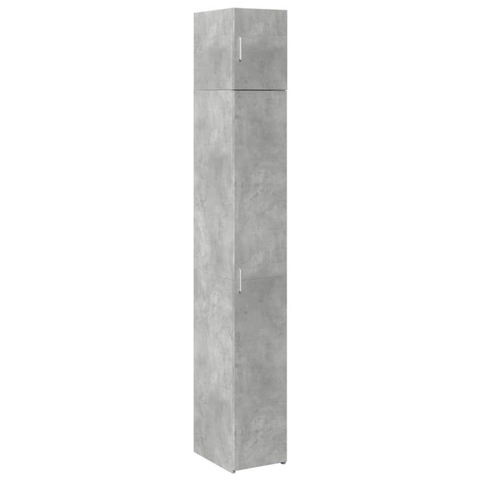 Dulap depozitare slim gri beton 30x42,5x225 cm lemn prelucrat - WALTI WALTI