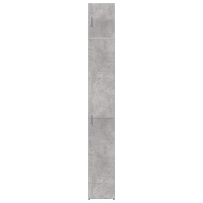 Dulap depozitare slim gri beton 30x42,5x225 cm lemn prelucrat - WALTI WALTI