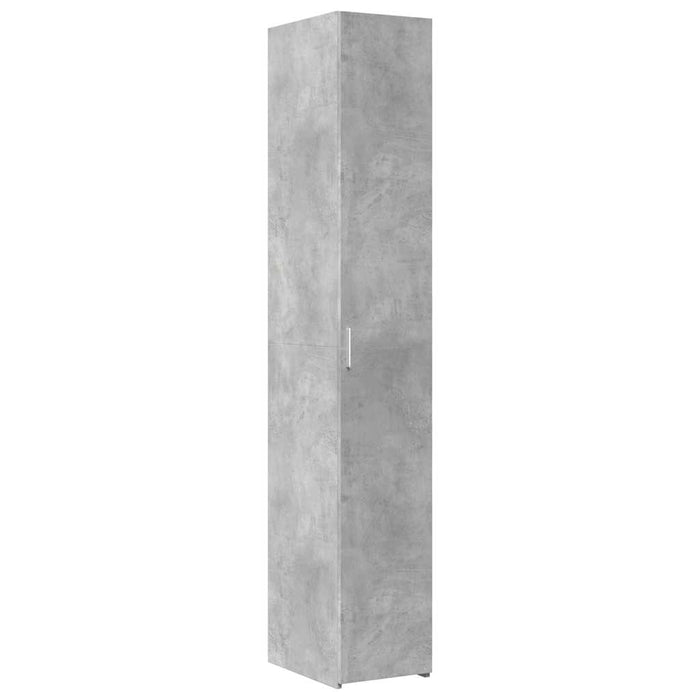 Dulap depozitare slim gri beton 30x42,5x225 cm lemn prelucrat - WALTI WALTI