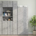 Dulap depozitare slim gri beton 30x42,5x225 cm lemn prelucrat - WALTI WALTI