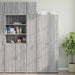 Dulap depozitare slim sonoma gri 30x42,5x225 cm lemn prelucrat - WALTI WALTI