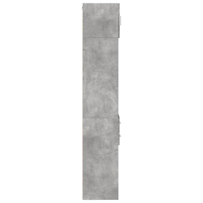 Dulap depozitare slim gri beton 30x42,5x225 cm lemn prelucrat - WALTI WALTI