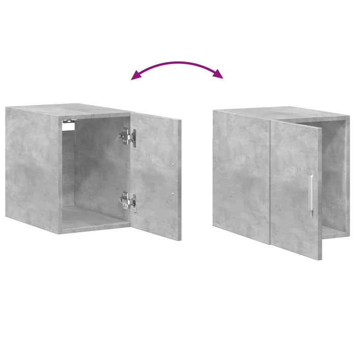 Dulap depozitare slim gri beton 30x42,5x225 cm lemn prelucrat - WALTI WALTI