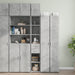Dulap depozitare slim gri beton 30x42,5x225 cm lemn prelucrat - WALTI WALTI