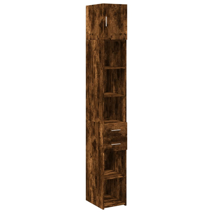 Dulap de depozitare slim, stejar fumuriu, 30x42,5x225 cm, lemn - WALTI WALTI