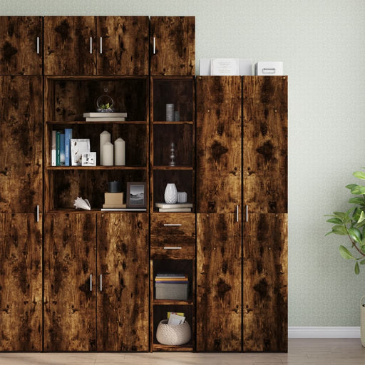 Dulap de depozitare slim, stejar fumuriu, 30x42,5x225 cm, lemn - WALTI WALTI