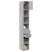 Dulap depozitare slim sonoma gri 30x42,5x225 cm lemn prelucrat - WALTI WALTI