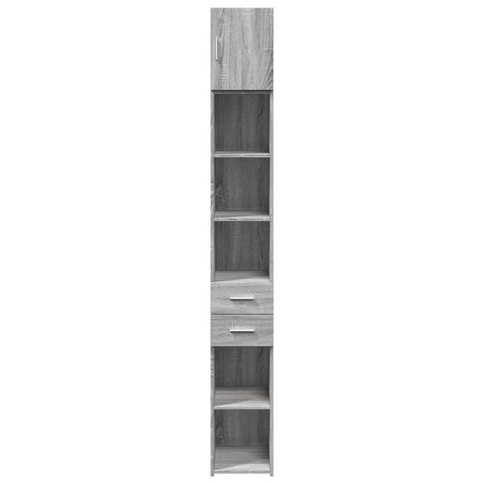 Dulap depozitare slim sonoma gri 30x42,5x225 cm lemn prelucrat - WALTI WALTI