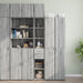 Dulap depozitare slim sonoma gri 30x42,5x225 cm lemn prelucrat - WALTI WALTI