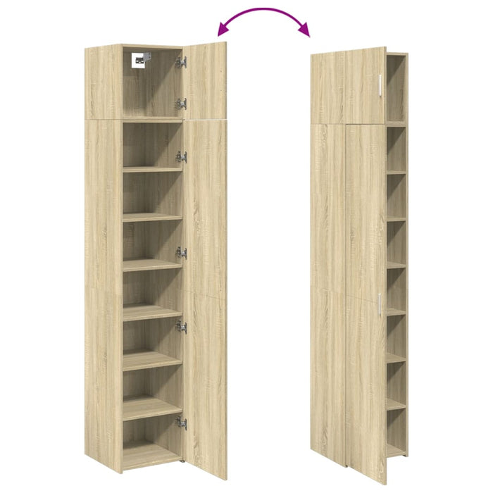Dulap de depozitare slim, stejar sonoma, 40x42,5x225cm, lemn - WALTI WALTI