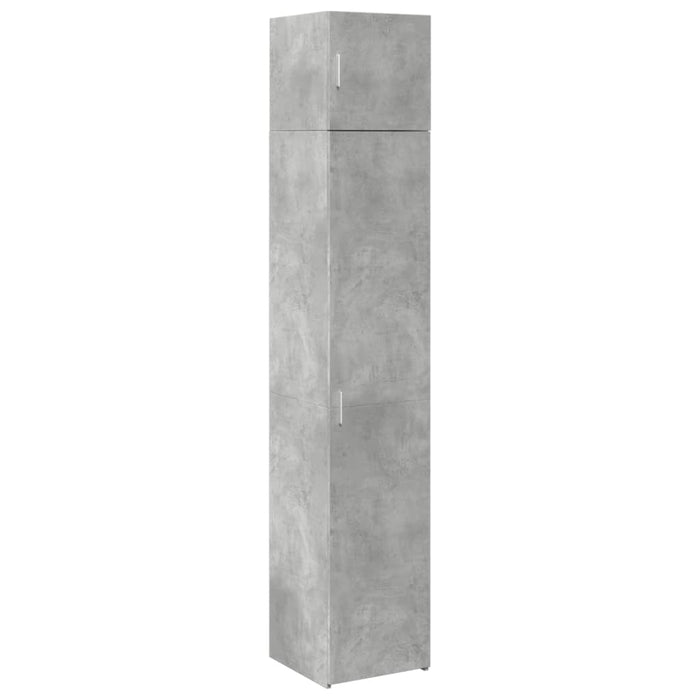 Dulap depozitare slim gri beton 40x42,5x225 cm lemn prelucrat - WALTI WALTI