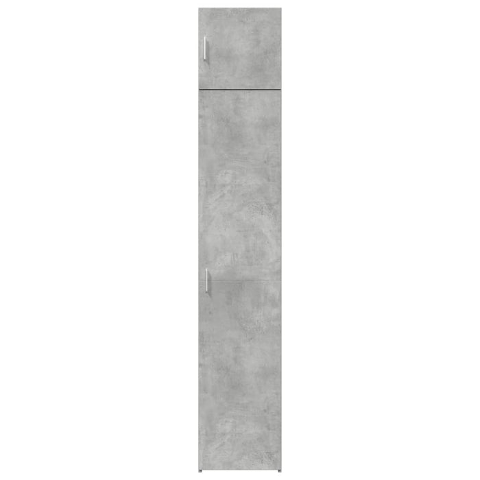 Dulap depozitare slim gri beton 40x42,5x225 cm lemn prelucrat - WALTI WALTI