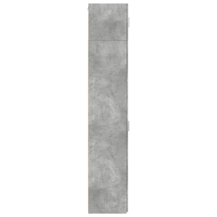 Dulap depozitare slim gri beton 40x42,5x225 cm lemn prelucrat - WALTI WALTI