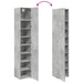 Dulap depozitare slim gri beton 40x42,5x225 cm lemn prelucrat - WALTI WALTI