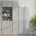Dulap depozitare slim gri beton 40x42,5x225 cm lemn prelucrat - WALTI WALTI