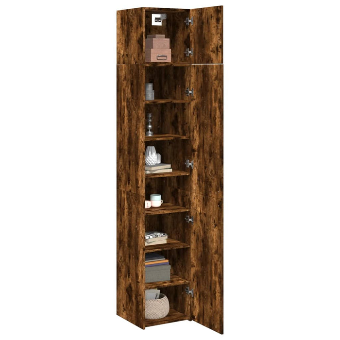 Dulap de depozitare slim, stejar fumuriu, 40x42,5x225 cm, lemn - WALTI WALTI