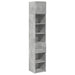 Dulap depozitare slim gri beton 40x42,5x225 cm lemn prelucrat - WALTI WALTI