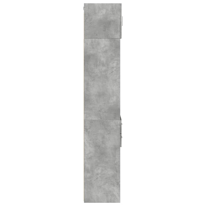 Dulap depozitare slim gri beton 40x42,5x225 cm lemn prelucrat - WALTI WALTI
