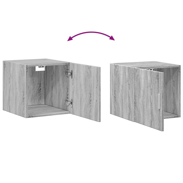Dulap depozitare slim sonoma gri 40x42,5x225 cm lemn prelucrat WALTI