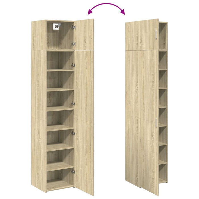 Dulap de depozitare slim, stejar sonoma, 45x42,5x225cm, lemn - WALTI WALTI
