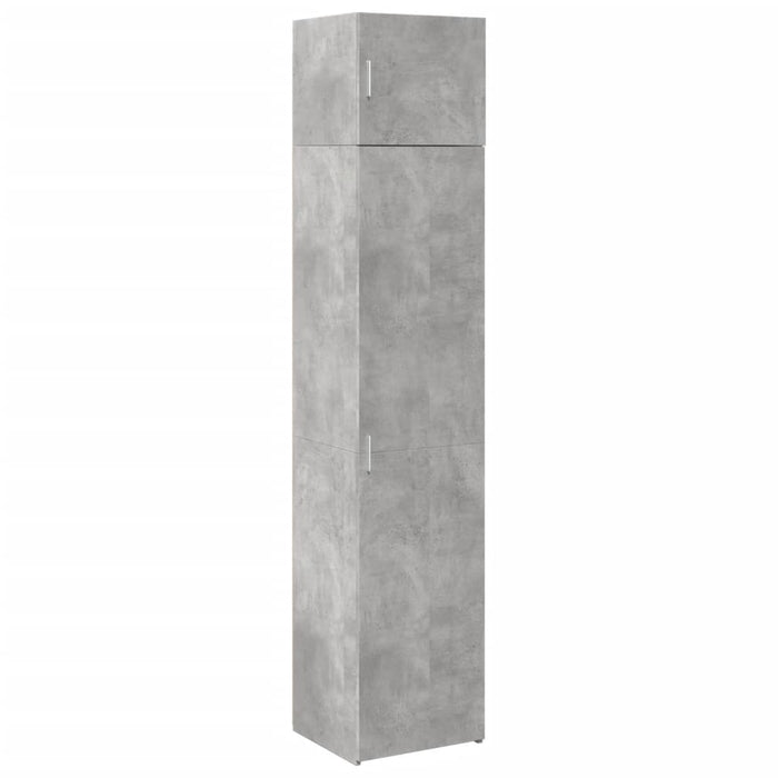 Dulap depozitare slim gri beton 45x42,5x225 cm lemn prelucrat WALTI