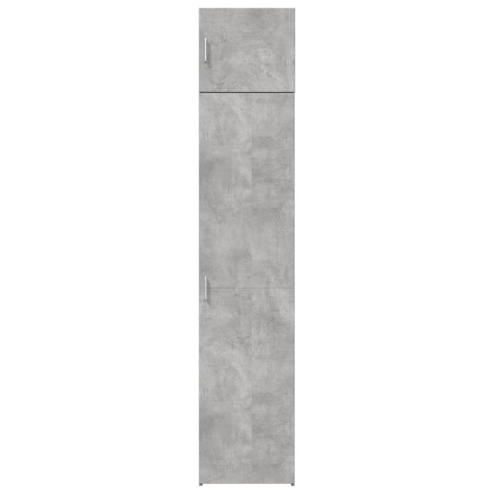 Dulap depozitare slim gri beton 45x42,5x225 cm lemn prelucrat WALTI