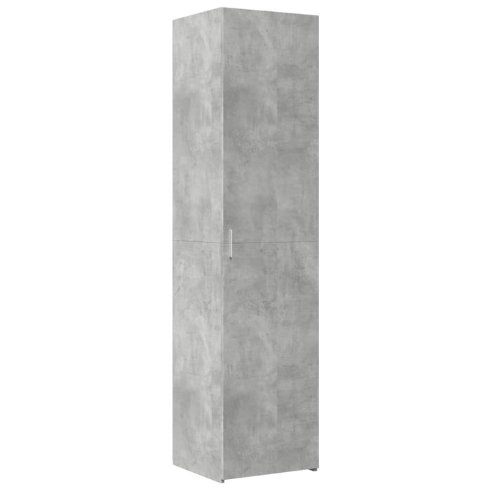 Dulap depozitare slim gri beton 45x42,5x225 cm lemn prelucrat WALTI