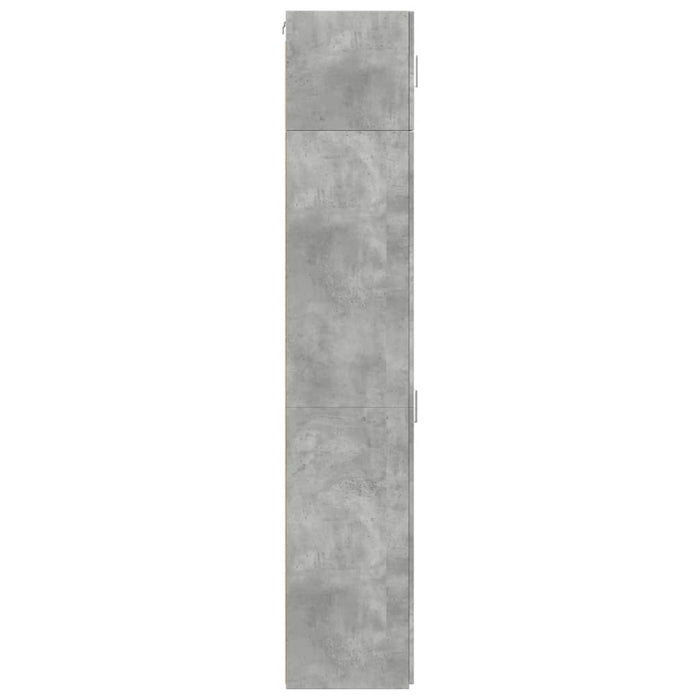 Dulap depozitare slim gri beton 45x42,5x225 cm lemn prelucrat WALTI