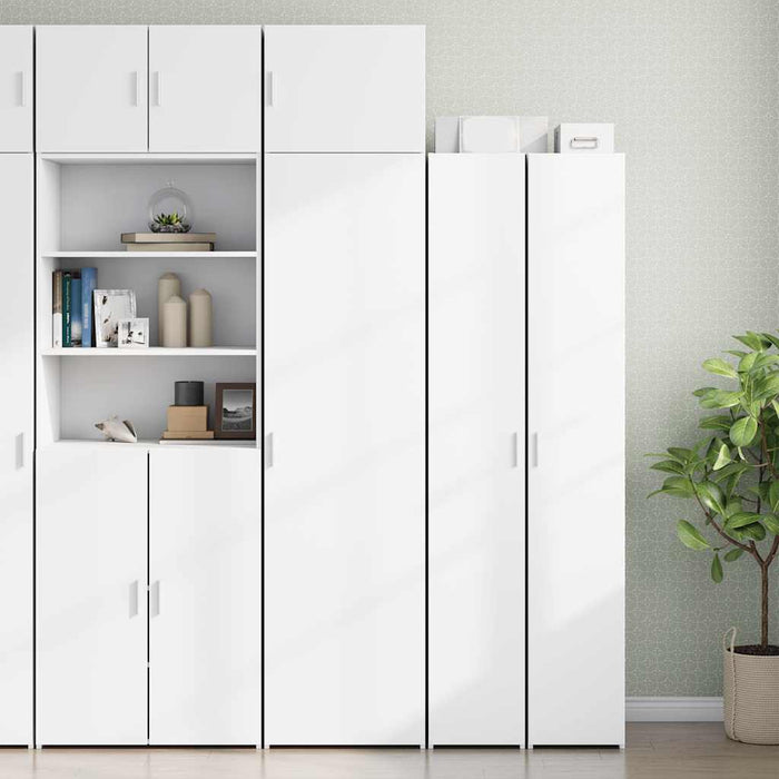 Dulap depozitare slim alb 50x42,5x225 cm lemn prelucrat - WALTI WALTI