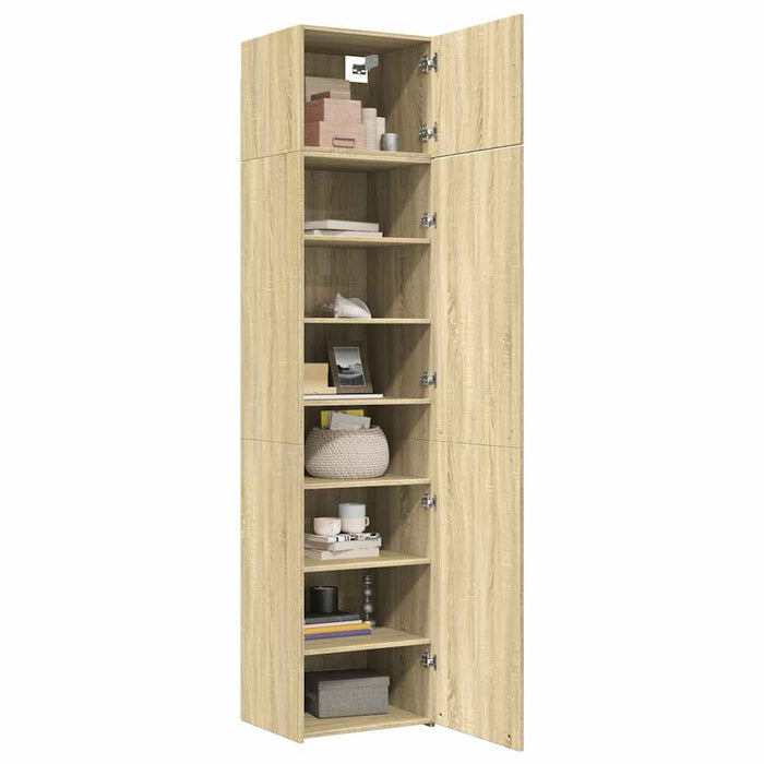 Dulap de depozitare slim, stejar sonoma, 50x42,5x225cm, lemn - WALTI WALTI