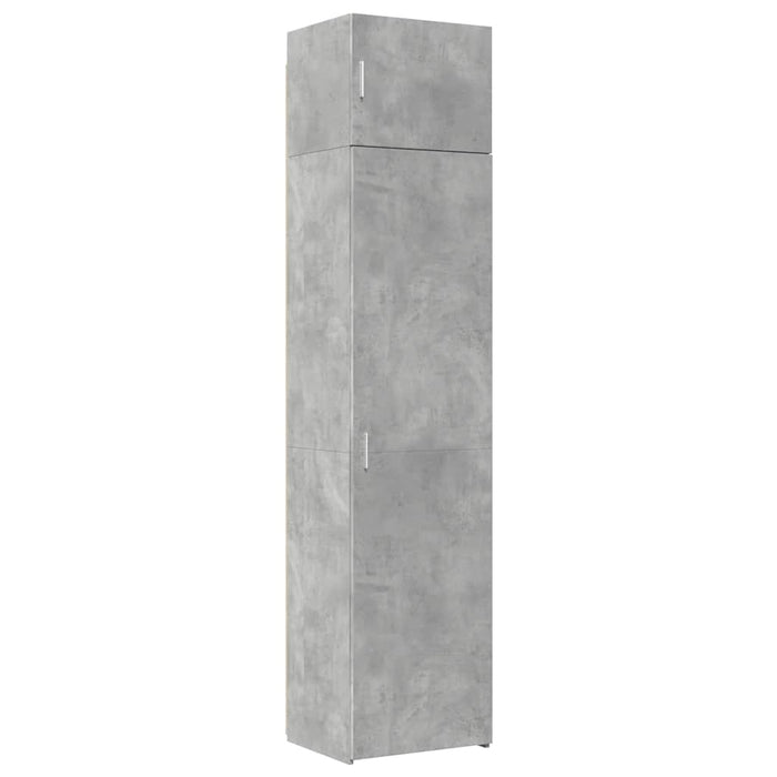 Dulap depozitare slim gri beton 50x42,5x225 cm lemn prelucrat WALTI