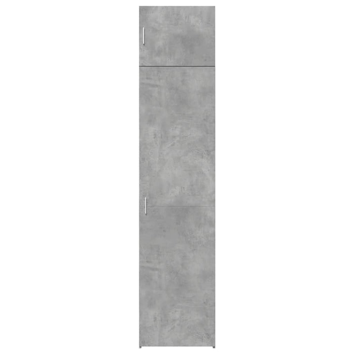 Dulap depozitare slim gri beton 50x42,5x225 cm lemn prelucrat WALTI