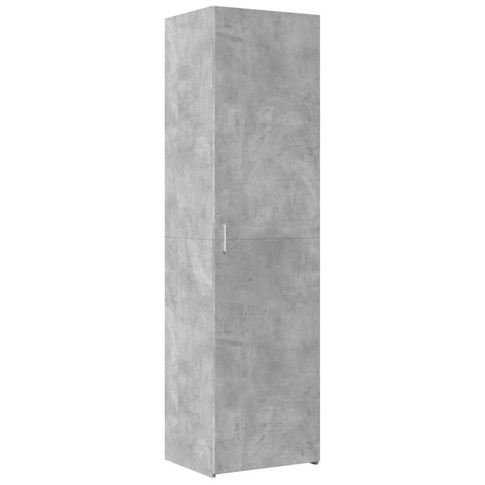 Dulap depozitare slim gri beton 50x42,5x225 cm lemn prelucrat WALTI