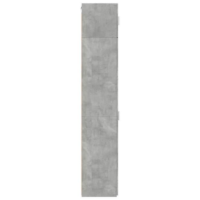 Dulap depozitare slim gri beton 50x42,5x225 cm lemn prelucrat WALTI