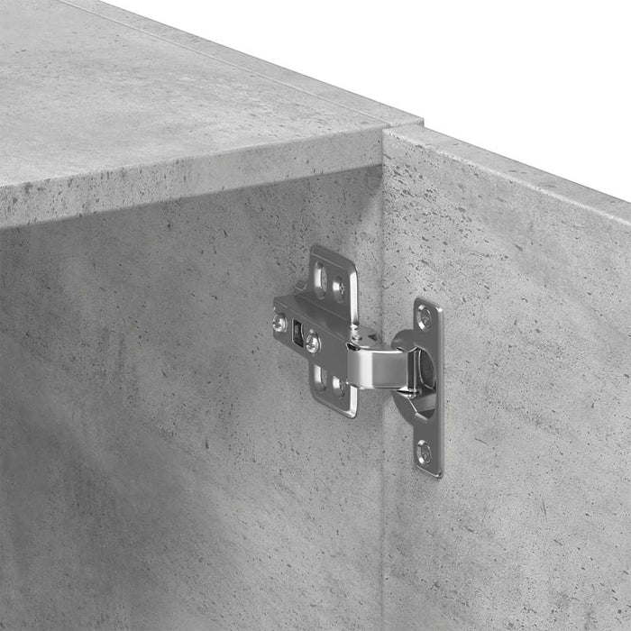 Dulap depozitare slim gri beton 50x42,5x225 cm lemn prelucrat WALTI