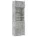 Dulap de depozitare, gri beton, 70x42,5x225 cm, lemn prelucrat - WALTI WALTI