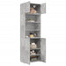 Dulap de depozitare, gri beton, 70x42,5x225 cm, lemn prelucrat - WALTI WALTI