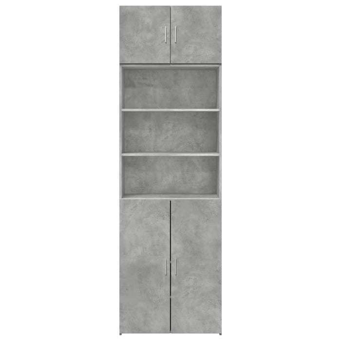 Dulap de depozitare, gri beton, 70x42,5x225 cm, lemn prelucrat - WALTI WALTI